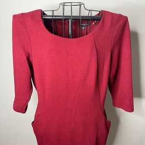 Red Mid Sleeve Dress